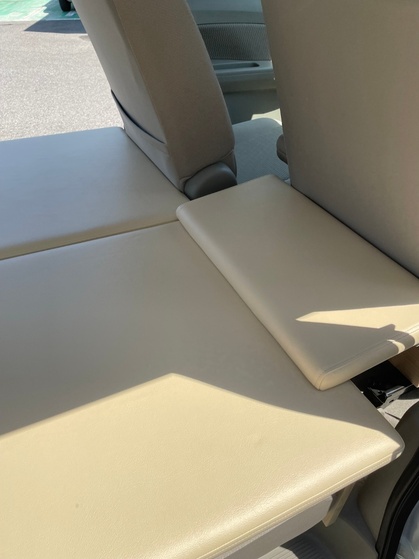 軽キャンピングカーちょいCamの枕部分