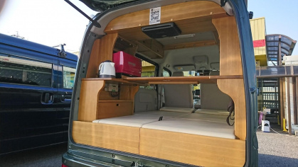 エブリイワゴンの軽キャンピングカー「ちょいCam豊」の写真