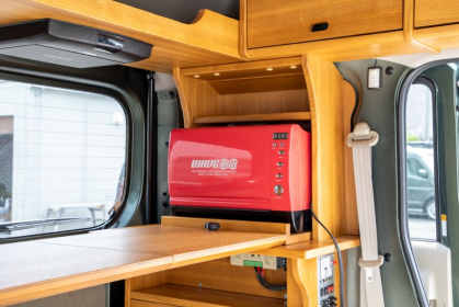 軽キャンピングカー「ちょいCam」の収納スペース