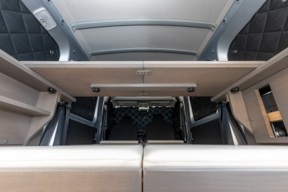 軽キャンパー「大人のちょいCam歩」のマルチシェード(下から撮影)