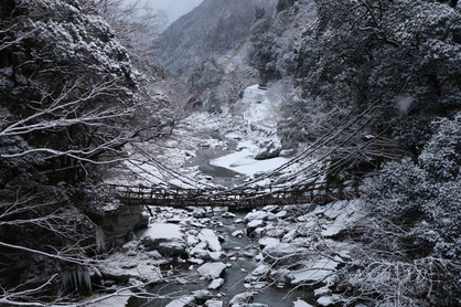 軽キャンパーちょいCamで雪道を行く景色