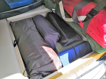 軽キャンパーちょいCamの収納具合